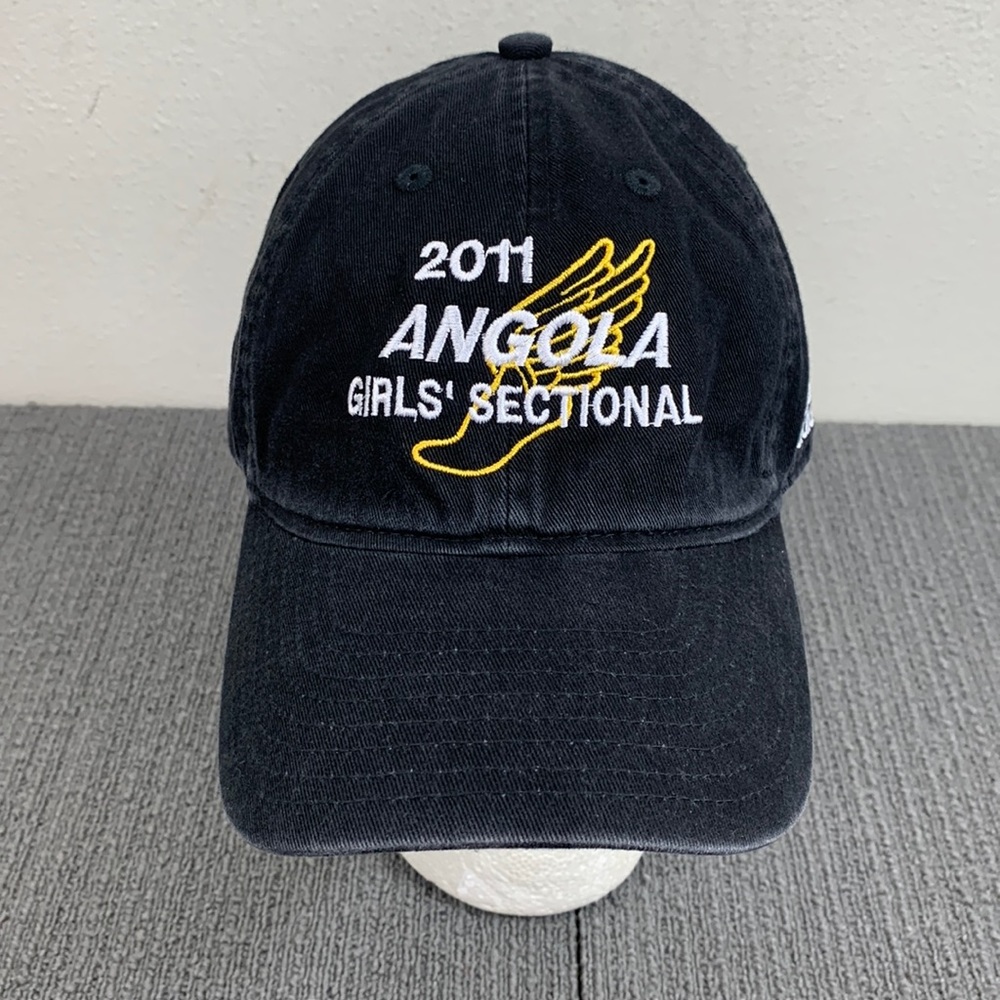 2011 Angola Girls' Sectional Adidas Baseball Hat Womens OSFA Black Strapback Cap